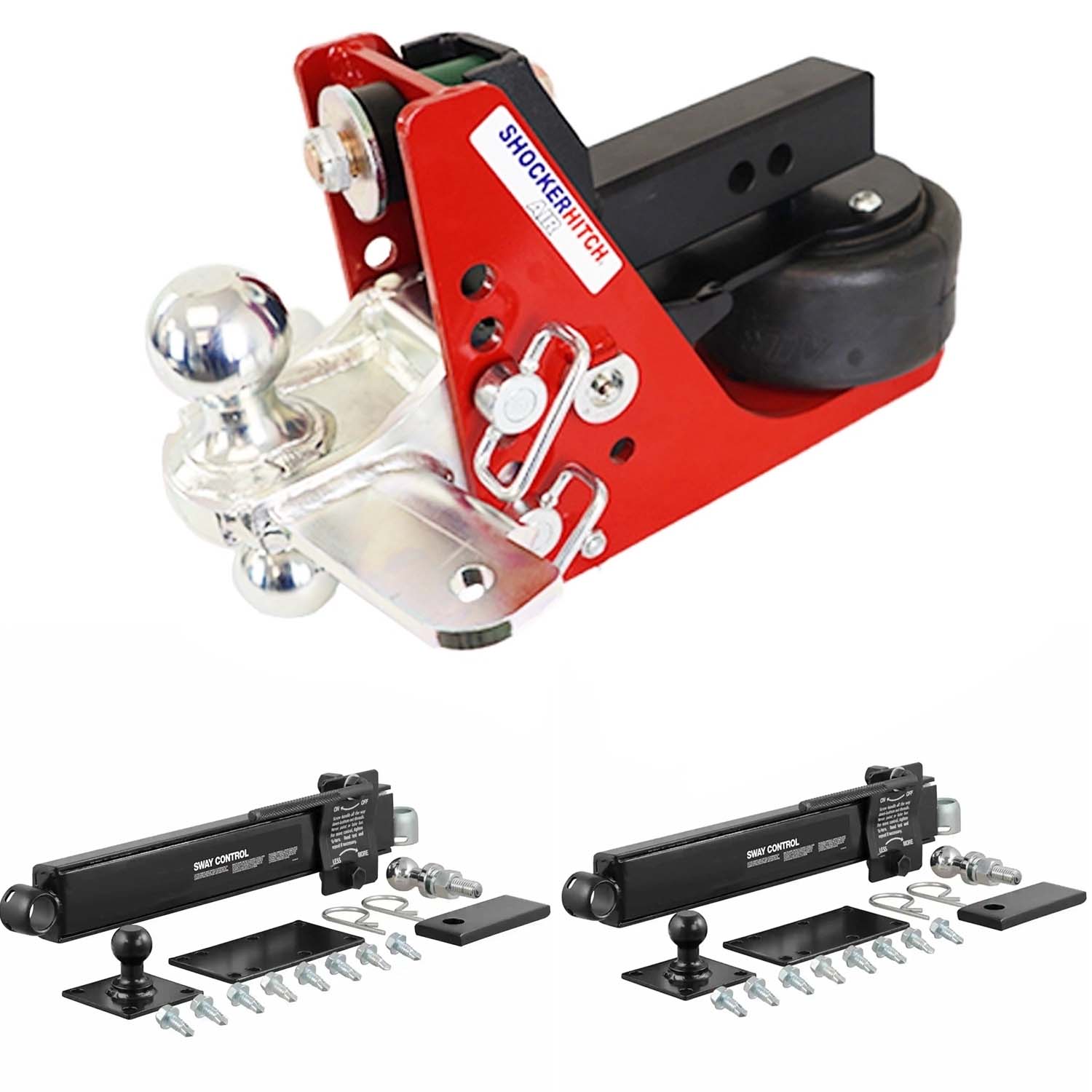 Shocker Air Hitch Combo Ball & Sway Control Towing Kit