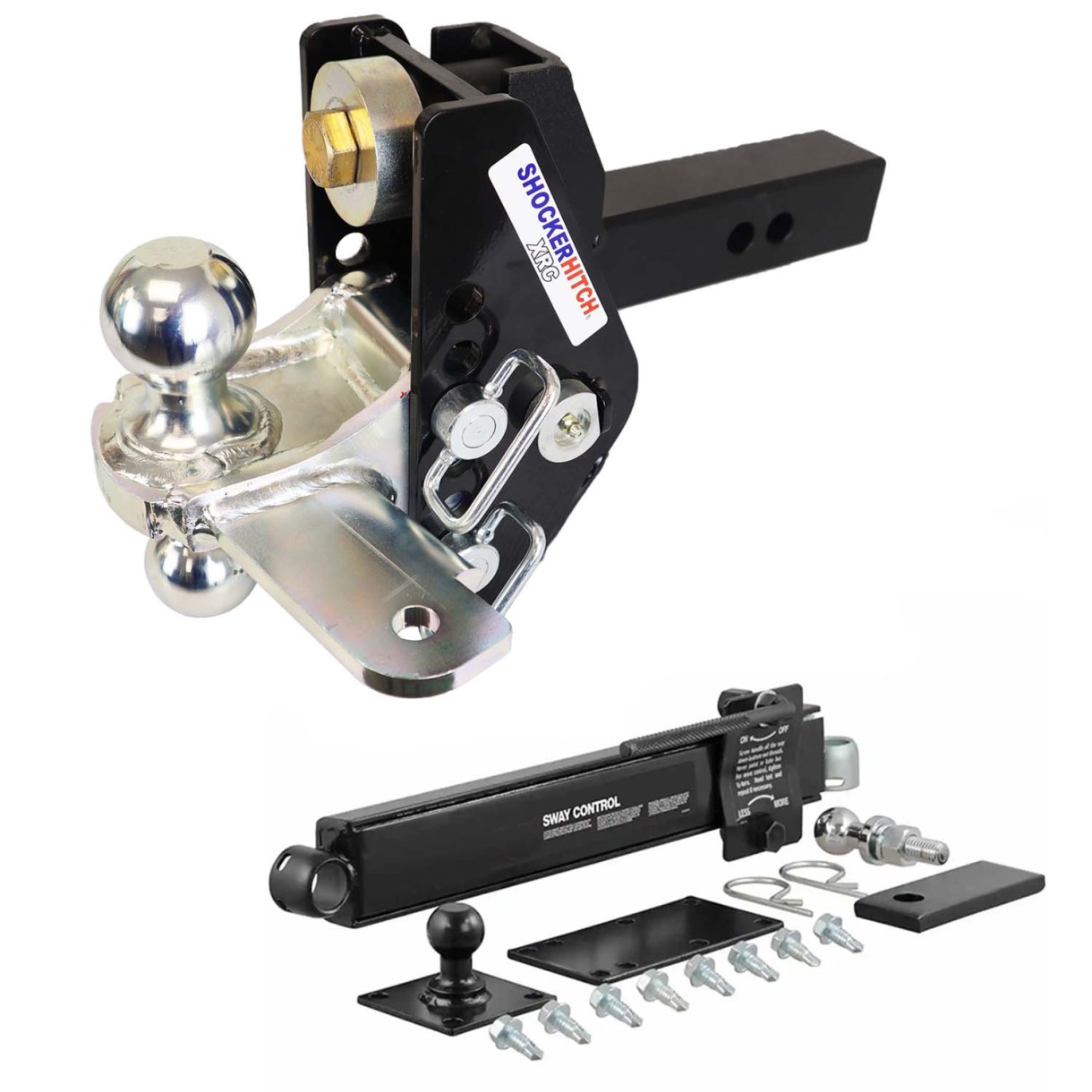 Shocker 20K Impact Max Cushion Hitch Combo Ball & Sway Control Towing Kit