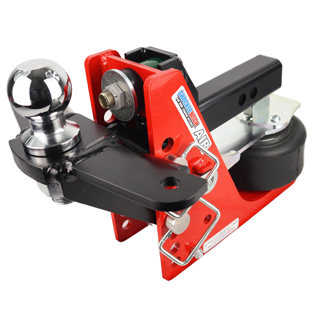 Shocker Air Receiver Hitch & Sway Control Raised Ball Mount (+2″ of