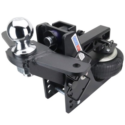 20K HD Max Black Air Hitch & Sway Mount Raised Mount w/ 2-5/16" Ball - 2" Receiver
