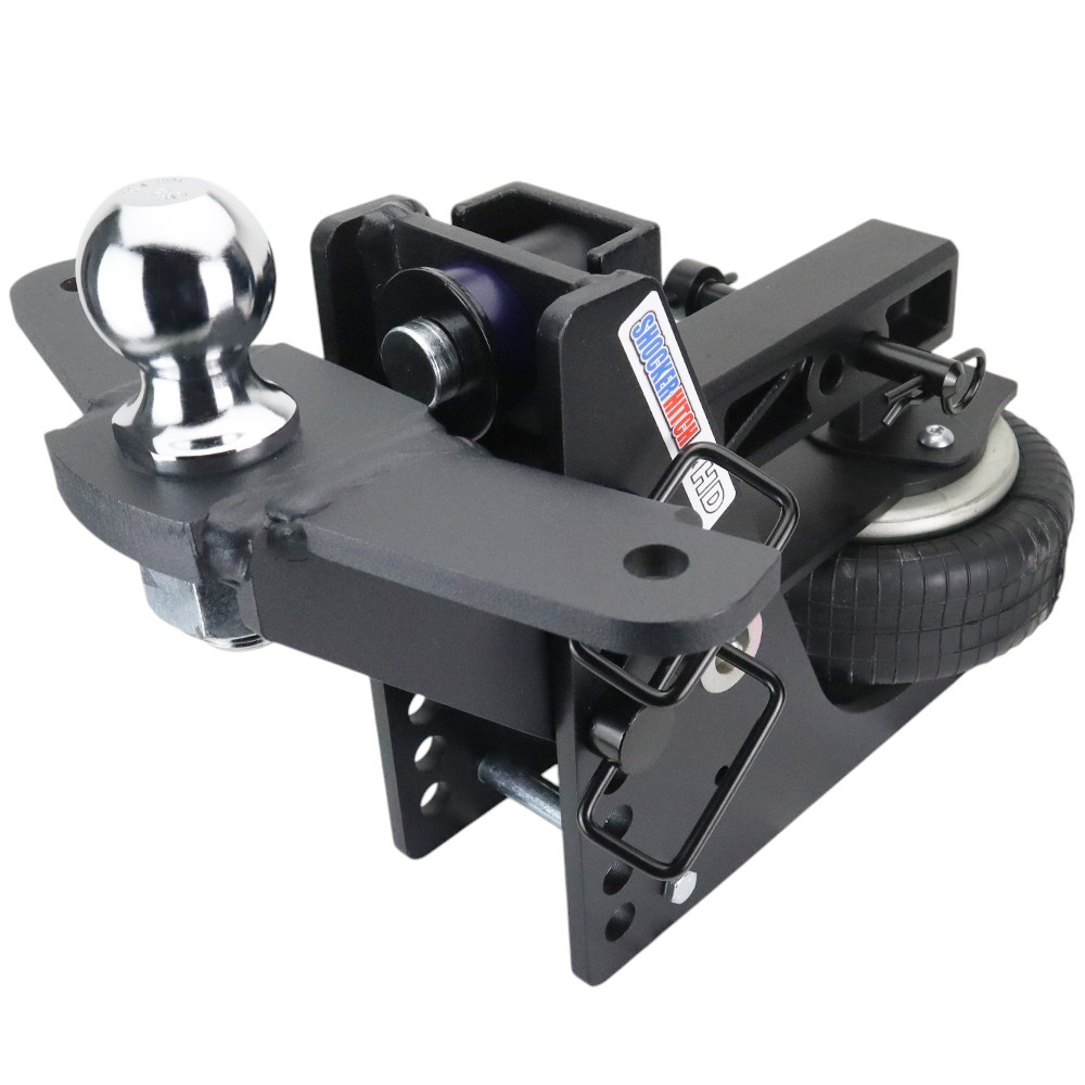 20K HD Max Black Air Hitch & Sway Mount Raised Mount w/ 2" Ball - 2" Receiver