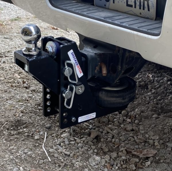 Max Black Air Hitch Raised Ball