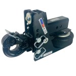 Shocker HD Max Black Pintle Air Hitch - 3" Receiver - 2.5" up to 6.5" Drop