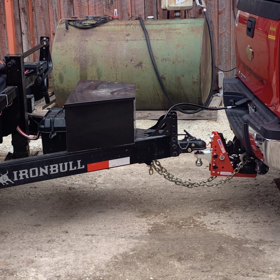 Shocker HD Air Hitch - Combo Ball Mount - Attached to Trailer