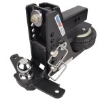 Shocker HD Max Black Air Drop Hitch with Sway Control Bar Tabs - 2-1/2" Shank with 2-5/16" Ball