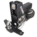 Shocker HD Max Black Air Drop Hitch with Sway Control Bar Tabs - 3" Shank with 2-5/16" Ball