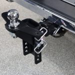 Shocker XR Raised Hitch with Sway Mount Tabs - 8 Hole Frame - Installed