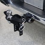 Shocker XR Raised Hitch with Sway Mount Tabs - 8 Hole Frame - Installed