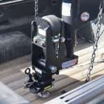 Gooseneck Air Hitch 9" Offset Shift Lock Coupler Installed