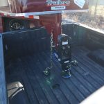 Gooseneck Air Hitch 9" Offset Shift Lock Coupler on Horse Trailer