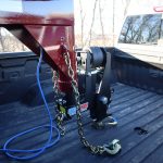 Gooseneck Air Hitch 9" Offset Shift Lock Coupler on Horse Trailer