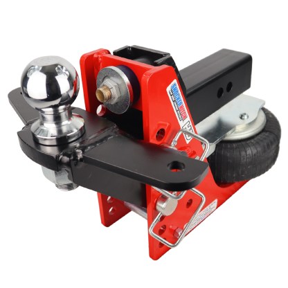 Shocker HD 20K Air Raised Mount Hitch with Sway Control Bar Tabs - 2-1/2" Shank with 2 5/16" Ball