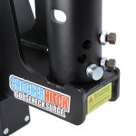 Multi-Fit Round Stem Gooseneck Air Hitch & 9" Offset Coupler - Adjustable Pin Angles