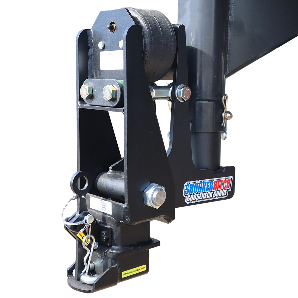 Shocker Multi-Fit Gooseneck Surge Air Hitch & Offset Shift Lock Coupler