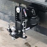 Max Black HD Drop Hitch with Sway Arm Mini Balls Attached