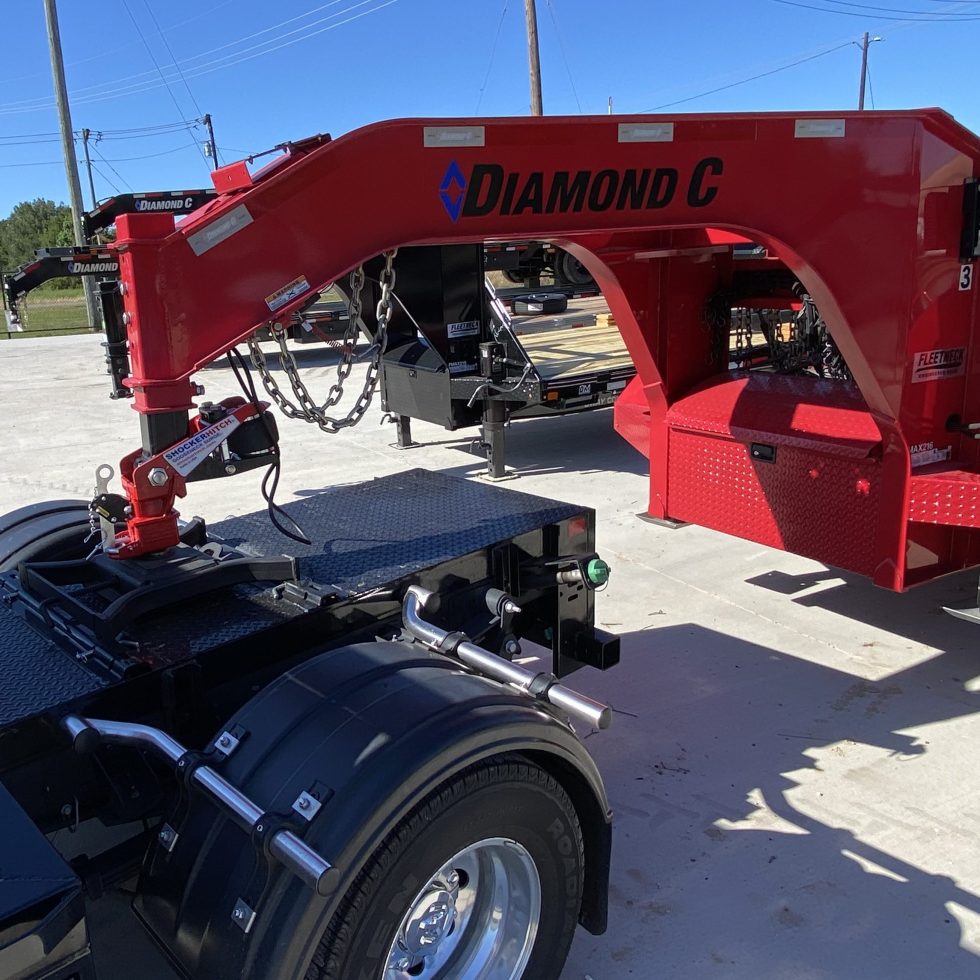 Shocker 40K Gooseneck Surge Air Hitch & Shift Lock Coupler for 3″ Ball