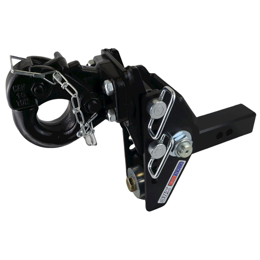 Shocker 20K Impact Max Adjustable Pintle Hitch 10 Ton – 20,000 lbs