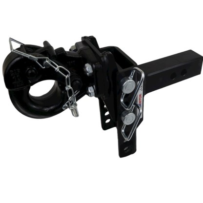 Shocker XR Adjustable Pintle Hitch (2-inch shank) Rise Position