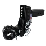 Shocker XR Adjustable Pintle Hitch (2.5-inch shank) Drop Position