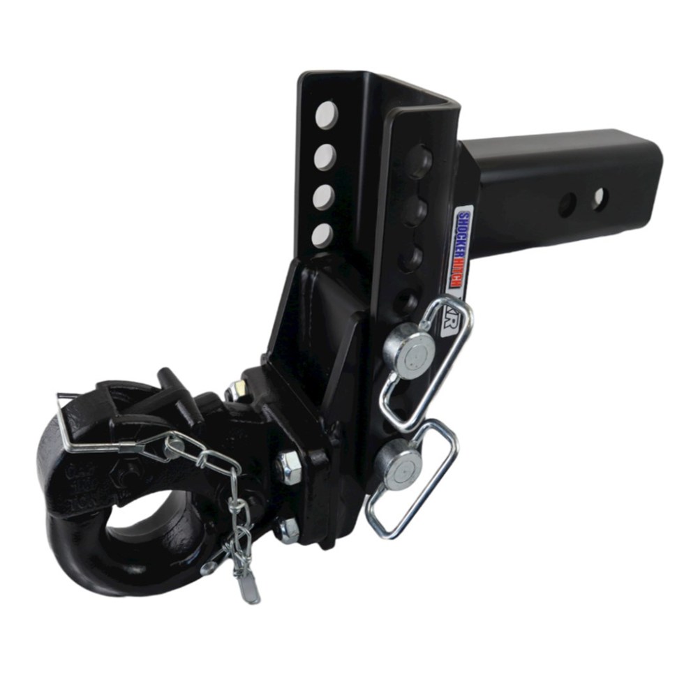 Shocker XR Pintle Hook Drop Ball Mount 6″ Drop to 6″ Rise