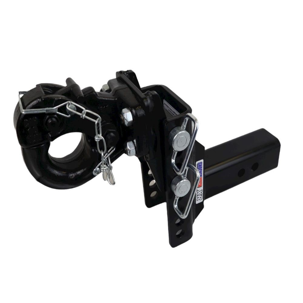 Shocker XR Adjustable Pintle Hook Hitch 6″ Drop to 6″ Rise