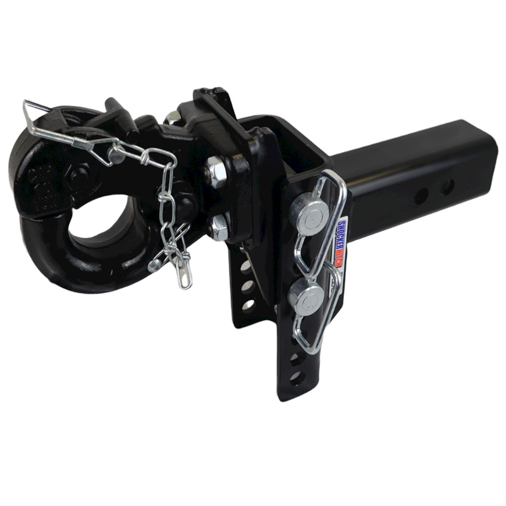 Shocker XR Adjustable Pintle Hitch (2.5-inch shank) Rise Position