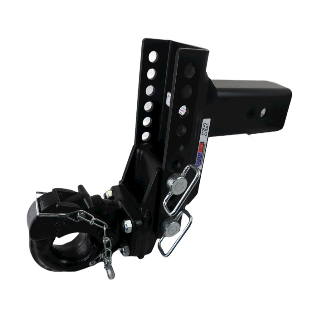 Shocker XR Adjustable Pintle Hook Hitch 6″ Drop to 6″ Rise