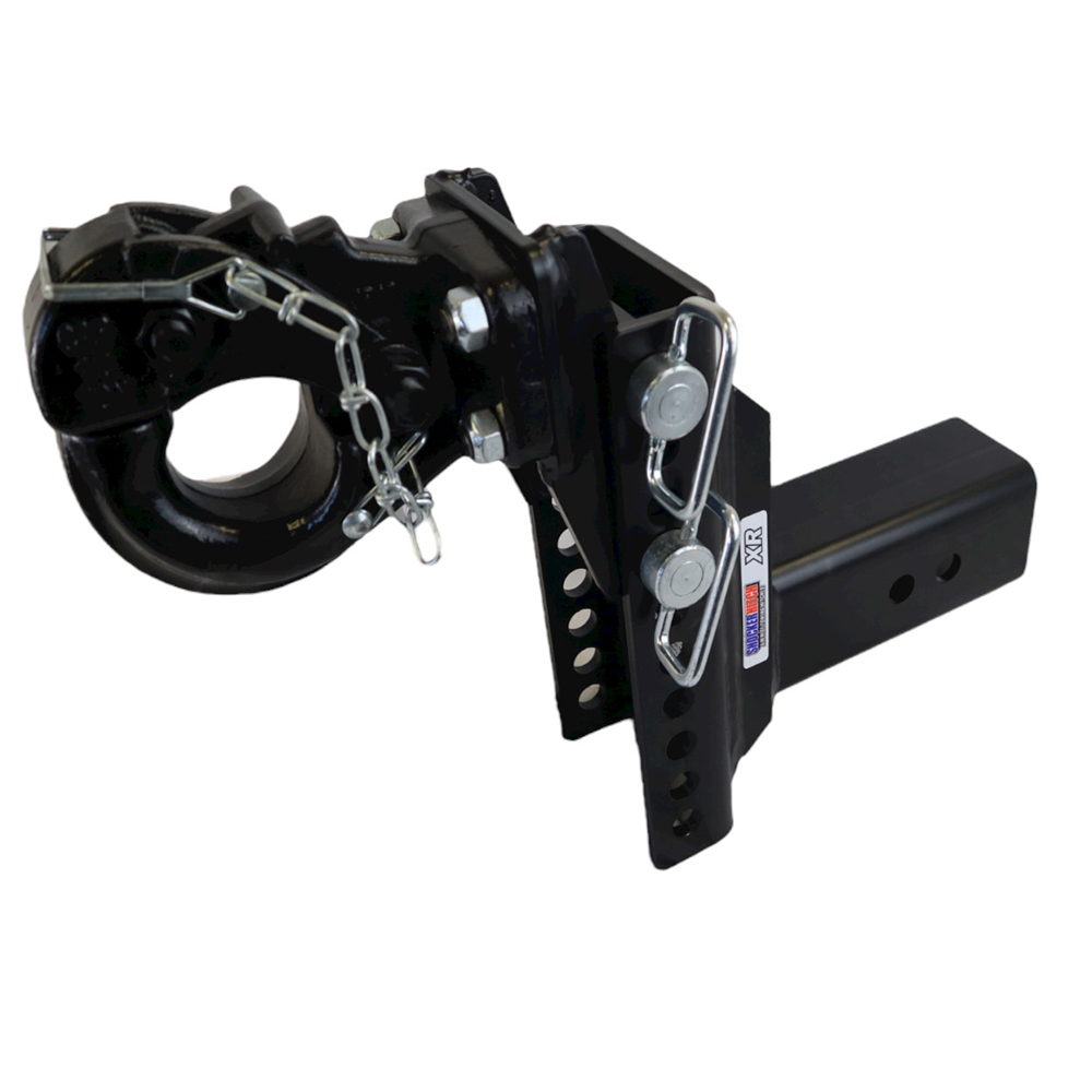 Shocker XR Adjustable Pintle Hook Hitch 6″ Drop to 6″ Rise