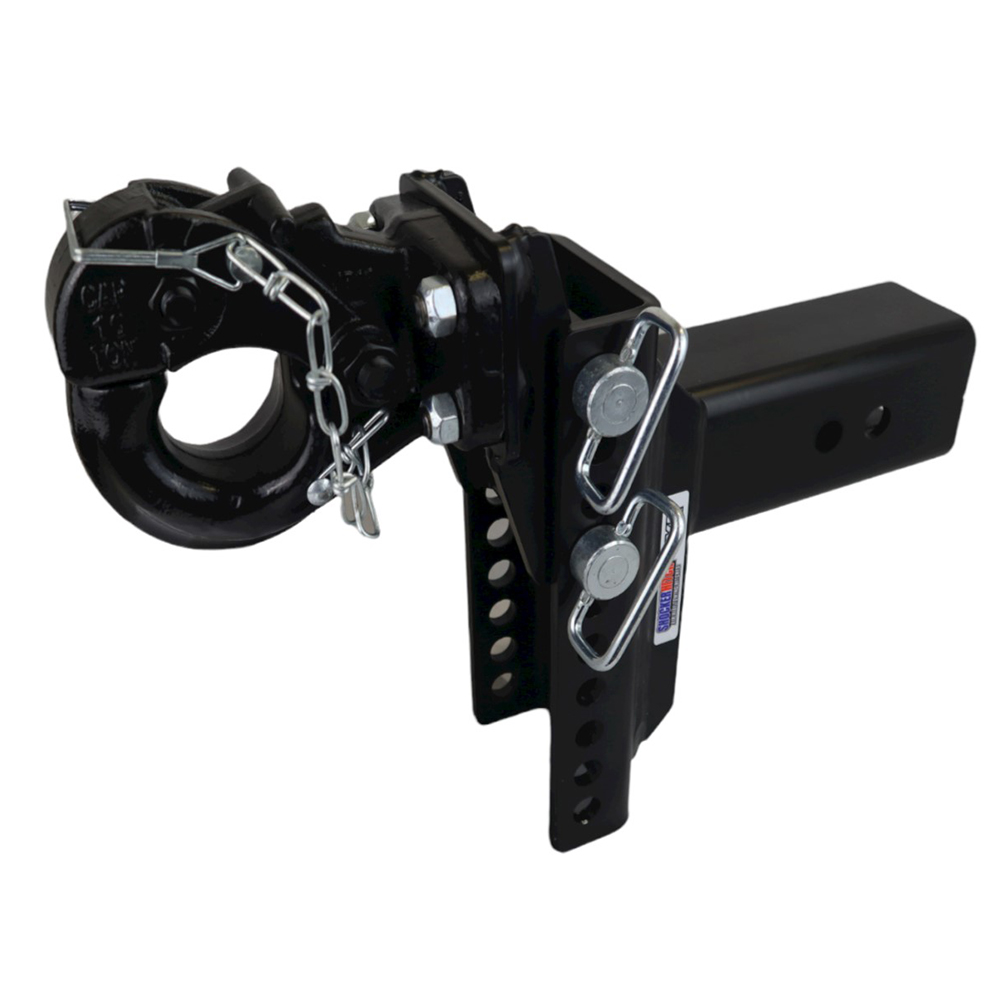 Shocker Xr Adjustable Pintle Hook Hitch 6″ Drop To 6″ Rise