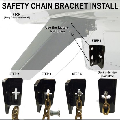 Shocker Hitch Safety Chain Kit Simple Installation