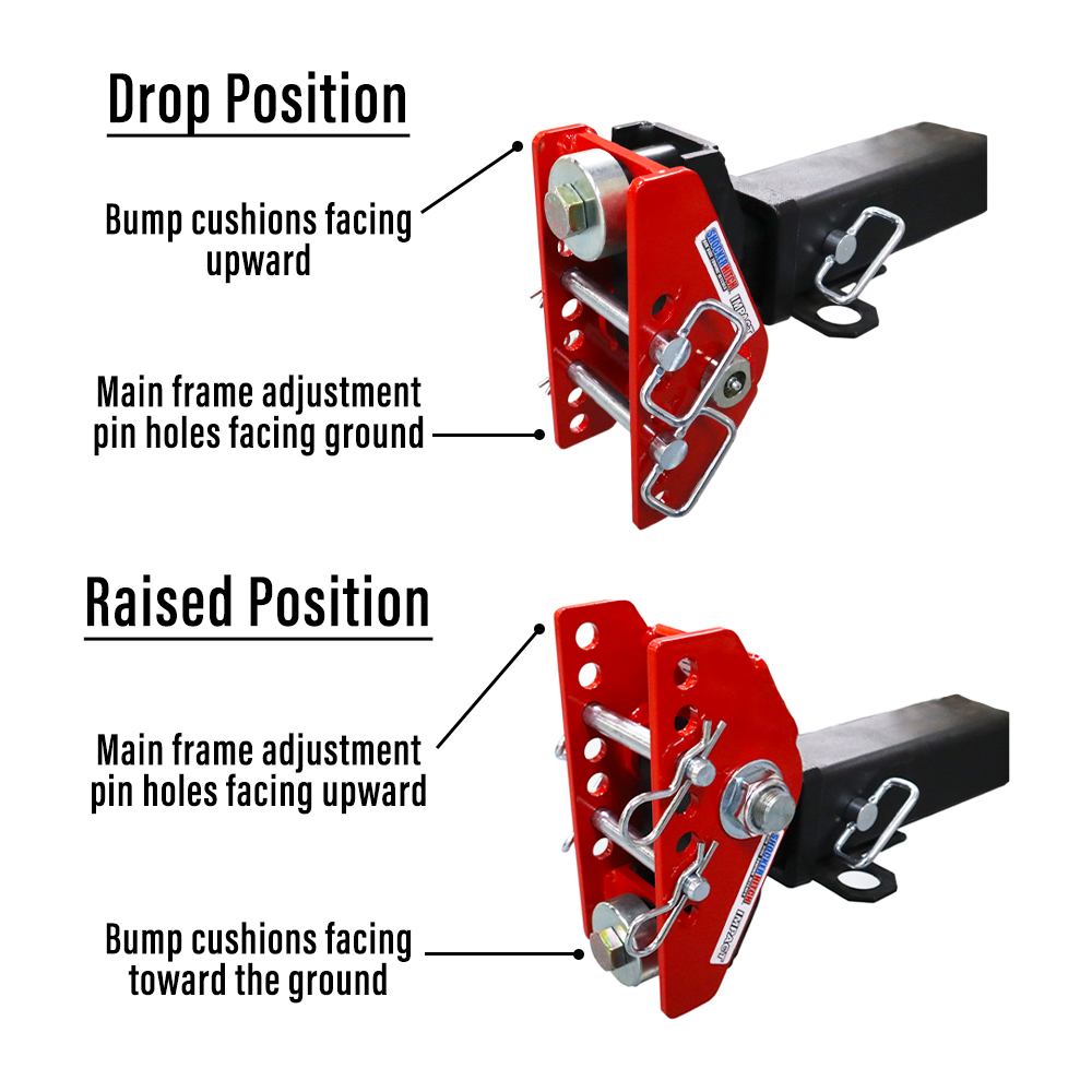 Impact Adjustable Cushion Raised Ball Mount – 5″ Rise to 3″ Drop – PJ  Trailers Canada, Inc.