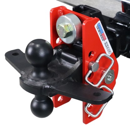 Shocker 12K Impact Cushion Bumper Hitch with Black Combo Ball Mount with Sway Tabs