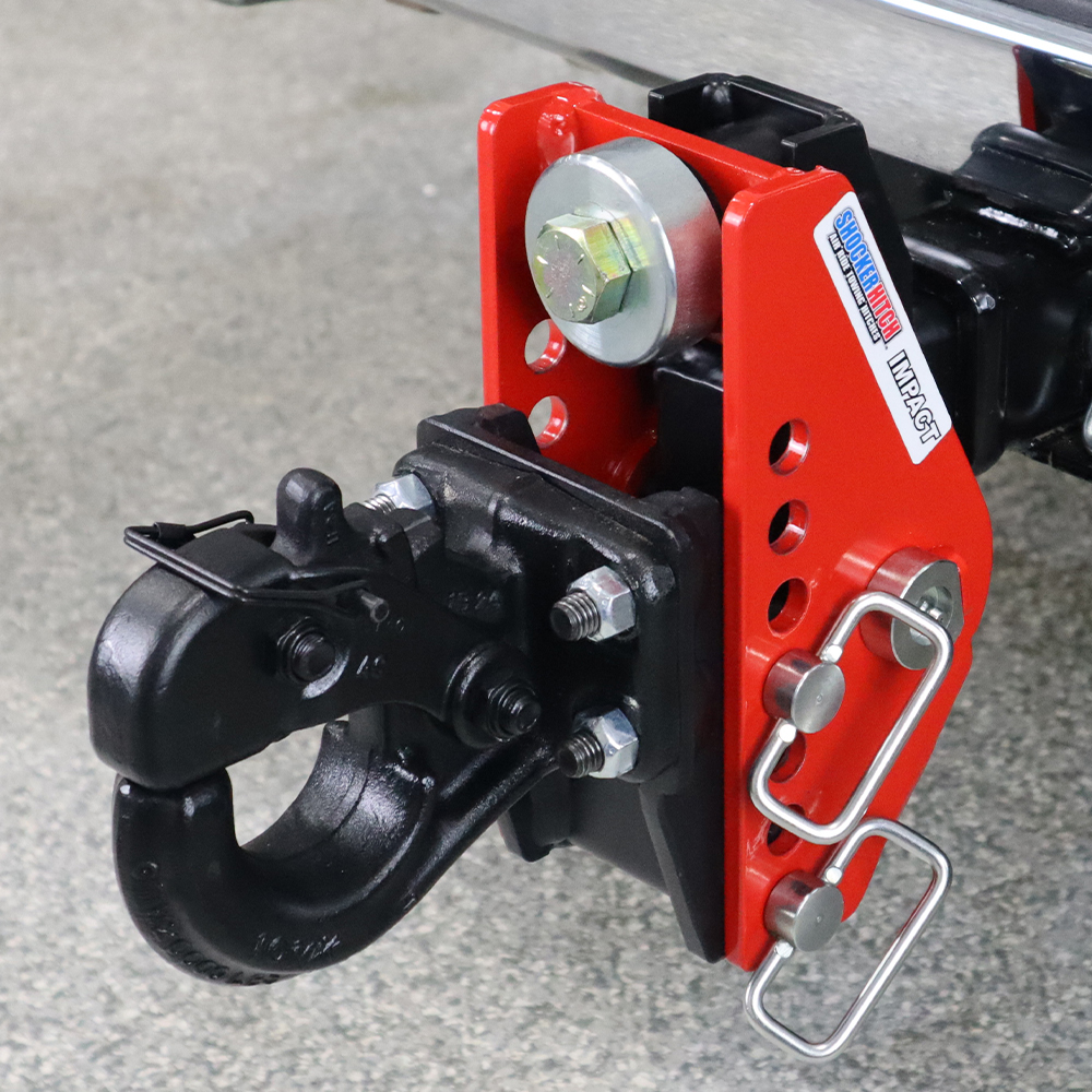 Shocker 14K Impact Cushion Bumper Hitch with Pintle Hook Mount - Drop