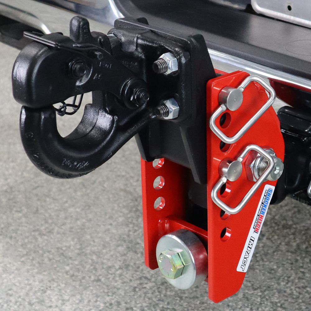 Shocker 14K Impact Cushion Bumper Hitch with Pintle Hook Mount - Rise