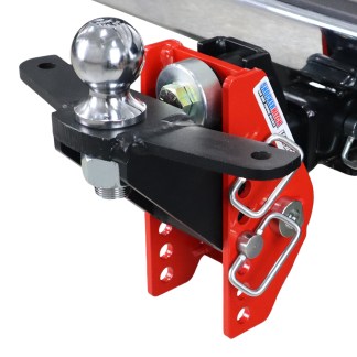 Shocker 12K Impact Cushion Bumper Hitch with Raised Ball Mount with Sway Tabs