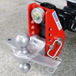 Shocker 12K Impact Cushion Bumper Hitch with Silver Combo Ball Mount with Sway Tabs - Max Drop