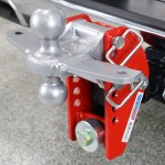Shocker 12K Impact Cushion Bumper Hitch with Silver Combo Ball Mount with Sway Tabs - Max Rise
