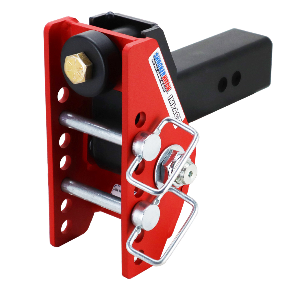Shocker 14K Impact Dual Cushion Bumper Hitch Base Frame with Pins - No Mount Included - For 2-1/2" Receiver