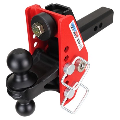 Shocker 14K Impact Dual Cushion Bumper Hitch with Black Combo Ball - For 2" Receiver