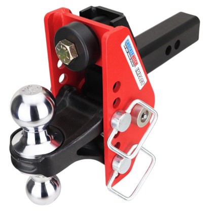 Shocker 14K Impact Dual Cushion Bumper Hitch with Chrome Combo Ball - For 2" Receiver