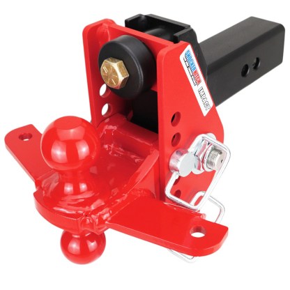 Shocker 14K Impact Dual Cushion Bumper Hitch with Red Combo Ball w/ Sway - For 2-1/2" Receiver