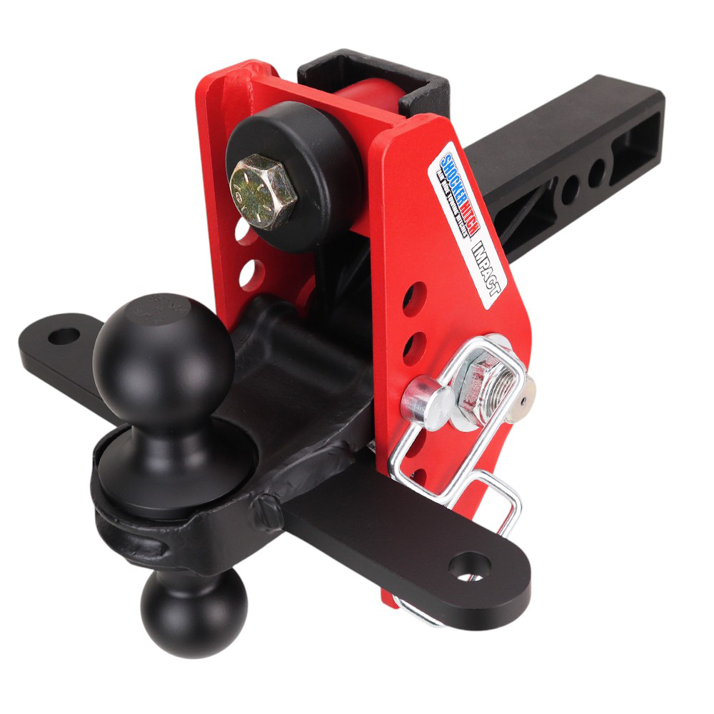 14K Impact Dual Cushion Hitch w/ Black Combo Ball & Sway Tabs - For 2" Receiver