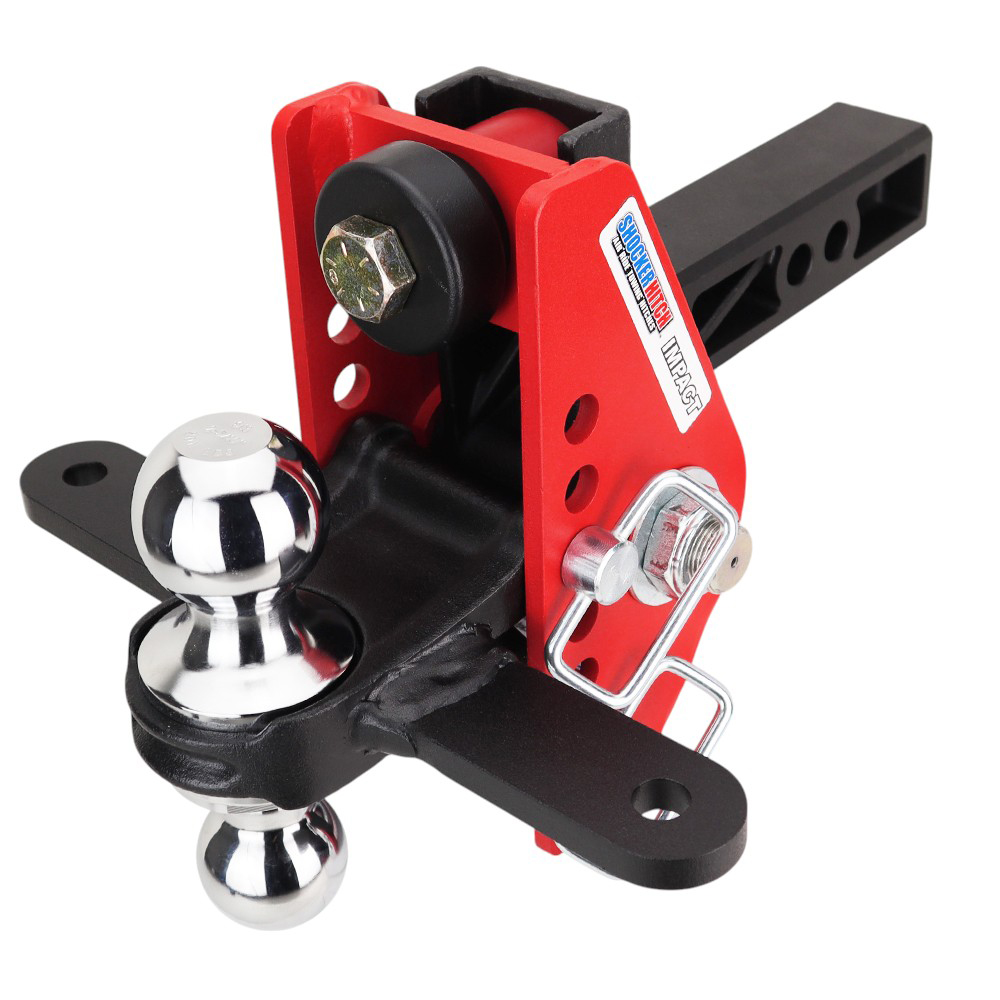 14K Impact Dual Cushion Hitch w/ Chrome Combo Ball & Sway Tabs - For 2" Receiver