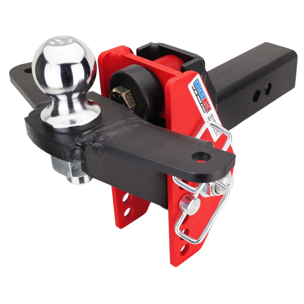 14K Impact Dual Cushion Hitch w/ Raised Ball Mount w/ Sway Tabs & 2-5/16" Ball - For 2-1/2" Receiver