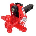 14K Impact Dual Cushion Hitch w/ Red Combo Ball w/ Sway Tabs - For 2" Receiver