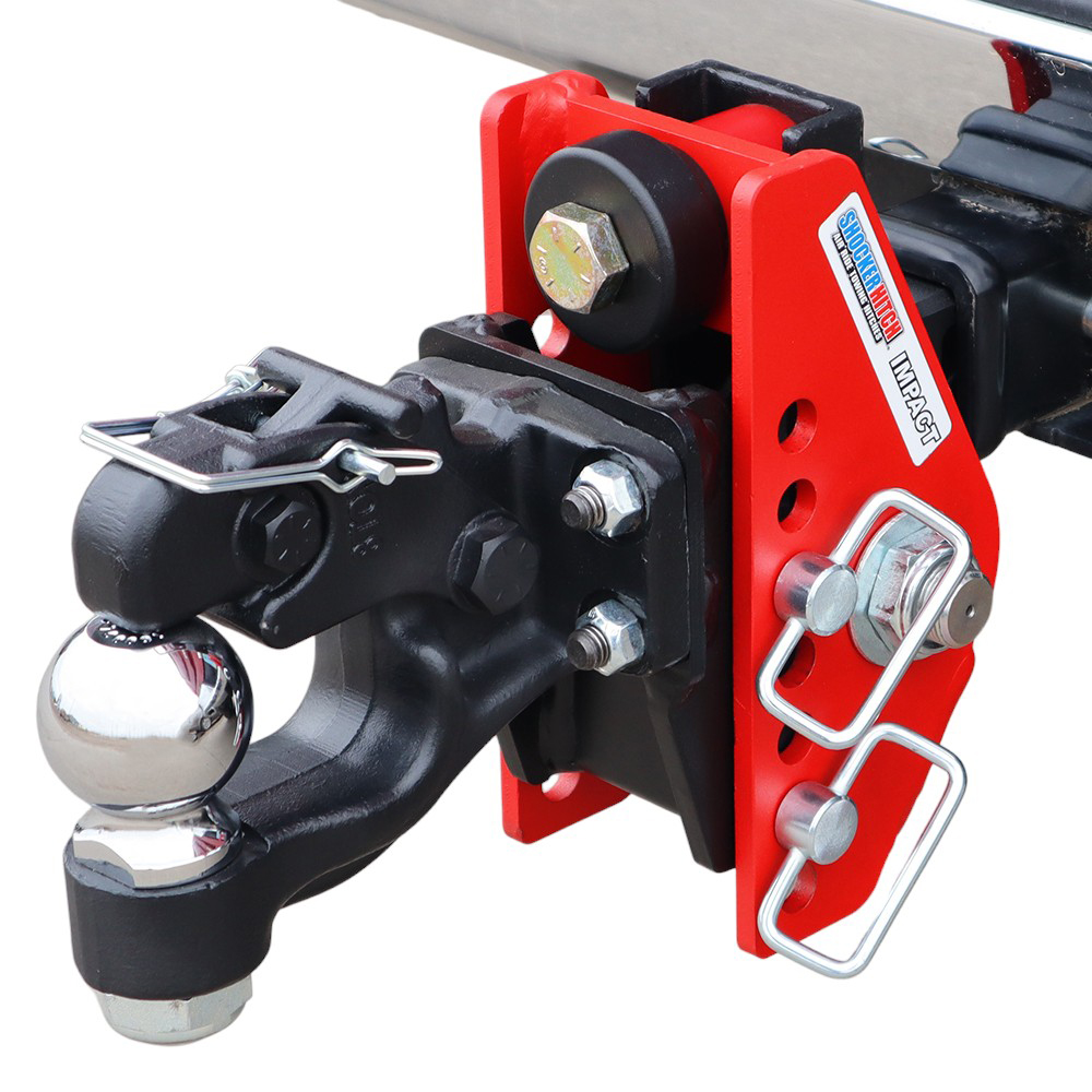 14K Impact Dual Cushion Receiver Hitch w/ 8-Ton Pintle Hook & 2-5/16" Ball