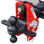 14K Impact Dual Cushion Receiver Hitch w/ Black Combo Ball w/ Sway Tabs