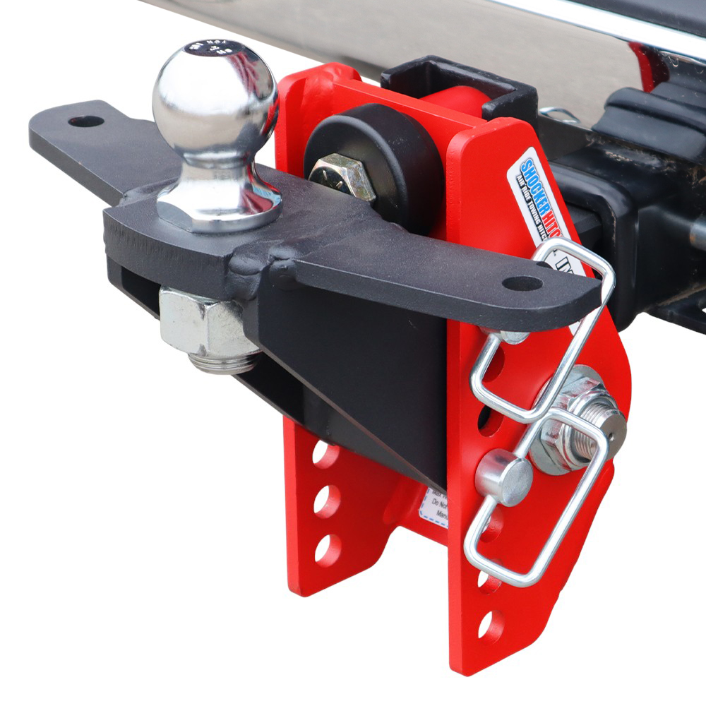 14K Impact Dual Cushion Receiver Hitch w/ Raised Ball Mount w/ Sway Tabs & 2" Ball