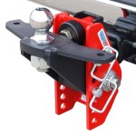 14K Impact Dual Cushion Receiver Hitch w/ Raised Ball Mount w/ Sway Tabs & 2" Ball
