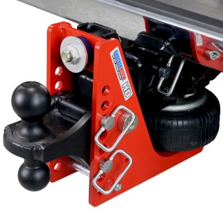 Shocker 20K HD Air Bumper Hitch with Black Combo Ball Mount